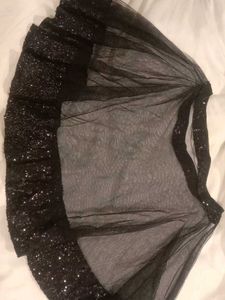 Sparkly Black Tulle Dupatta