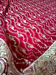Elegant Maroon & Gold✨ Saree