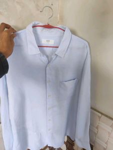 Light Blue Classic Fit Button-Up Shirt