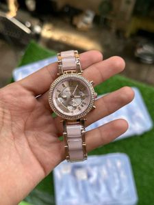 Michael Kors Gold-Tone Green Watch