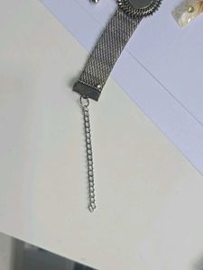 Oxidized Silver Choker with Earrings
