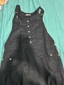 Black Pinafore Dress