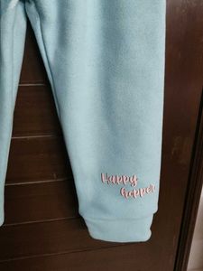Nins Moda Girl Fleece Printed Casual Joggers