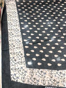 Elegant Black dupatta with Beige Print