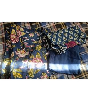 Mulmul Floral Kurta Set with Dupatta