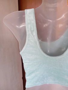 Mint Green Cropped Tank Top