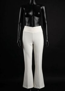 High Waisted Flared Trousers