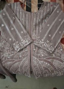 Embellished Kurta Set with Palazzo