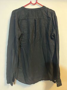 GAP Black Casual Button-Up Top with Pockets