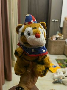 Cute Tiger Plush Toy with Party Hat