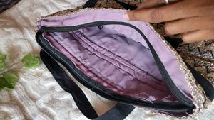 Unique Zigzag Weave Tote Bag