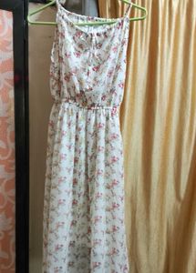 Floral Sleeveless Midi Dress