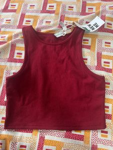 Ribbed Crop Tank Top