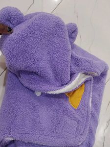 Cute Purple Bear Baby Wrap