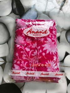 Anand Sarees - Pink Floral Print