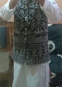 Ethnic white kurta With Jacket