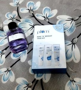 Plum Trio Skincare Kit &amp;Plum Nail Polish Remover