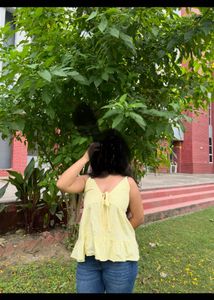 Flowy Yellow Sleeveless Top