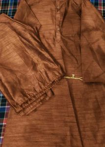 Boys Premium Kurta Pajama Set (9–11Y) 🤎