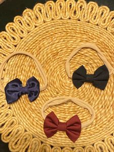 3-Pack Baby Bow Headbands - Classic Kk Colors