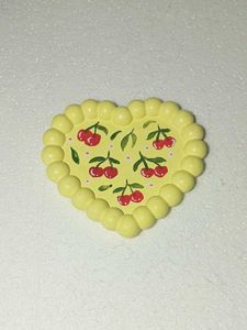 Cute Cherry Heart Trinket Dish