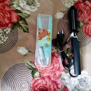 Combo Of Mini Hair Straightener And Curler