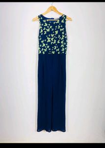 Chic Butterfly Print Jumpsuit