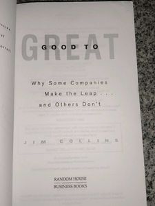 Good to Great by Jim Collins - Business Book