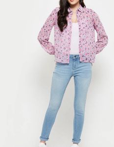 Floral Print Button-Up Shirt