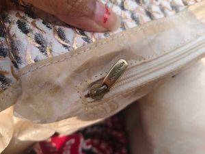 Authentic Vincis Bench Animal Print Handbag