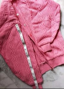 Cute Vintage Pink Knit Cardigan