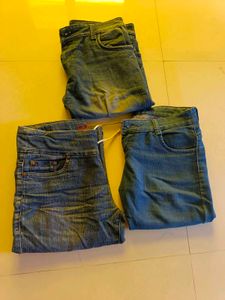 Ladies Blue Denim Jeans - Pack of 3