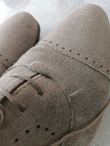 suede leather grey men shoes