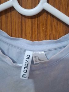 Light Blue Cropped T-Shirt