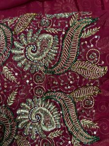 Embroidered Saree