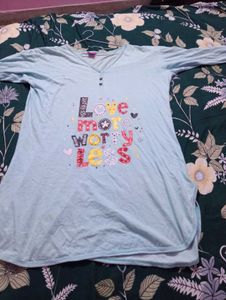 Cute 'Love More Worry Less' Nightgown
