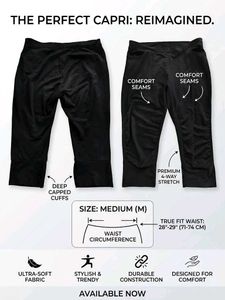 Black Cropped Velour Pants