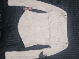 whimsy Lace Trim Knit Sweater