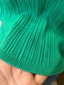 Green Ribbed Square Neck Tank Top 🍋