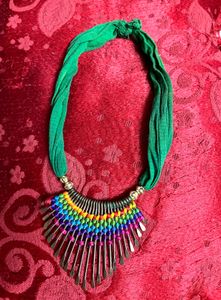 Bohemian Rainbow Statement stretchable Necklace