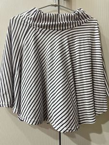Striped Asymmetrical Tunic Top