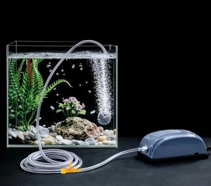 Aquarium Air Pump Kit - Black Colour