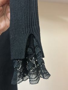 Elegant Black Knit Dress