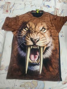 Sabertooth 3d Printed Gents Tshirt