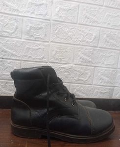 Men's Black Leather Boots