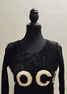Black Fuzzy long sleeves