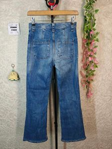 ZARA Flared Blue Denim Jeans
