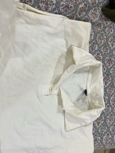Classic White Polo Neck dress