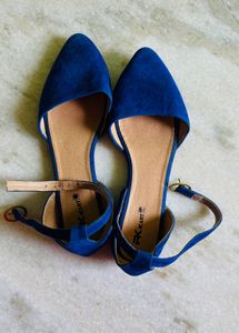 Royal blue flats