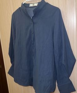 K-Band Collar Shirt With Unique Sleeves